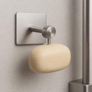 Stainless Steel Wall Mounted Magnetic Soap Holder For Minimalist Shower Organization And Easy Clean