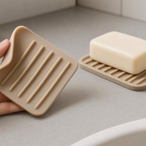 Flexible Silicone Soap Saver Pad For Unbreakable Bathroom Utility And Easy Heat Resistant Storage